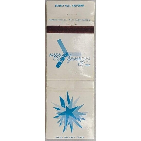 Vintage Matchbook Cover The Beverly Hilton Hotel Beverly Hills California CA - Picture 2 of 5